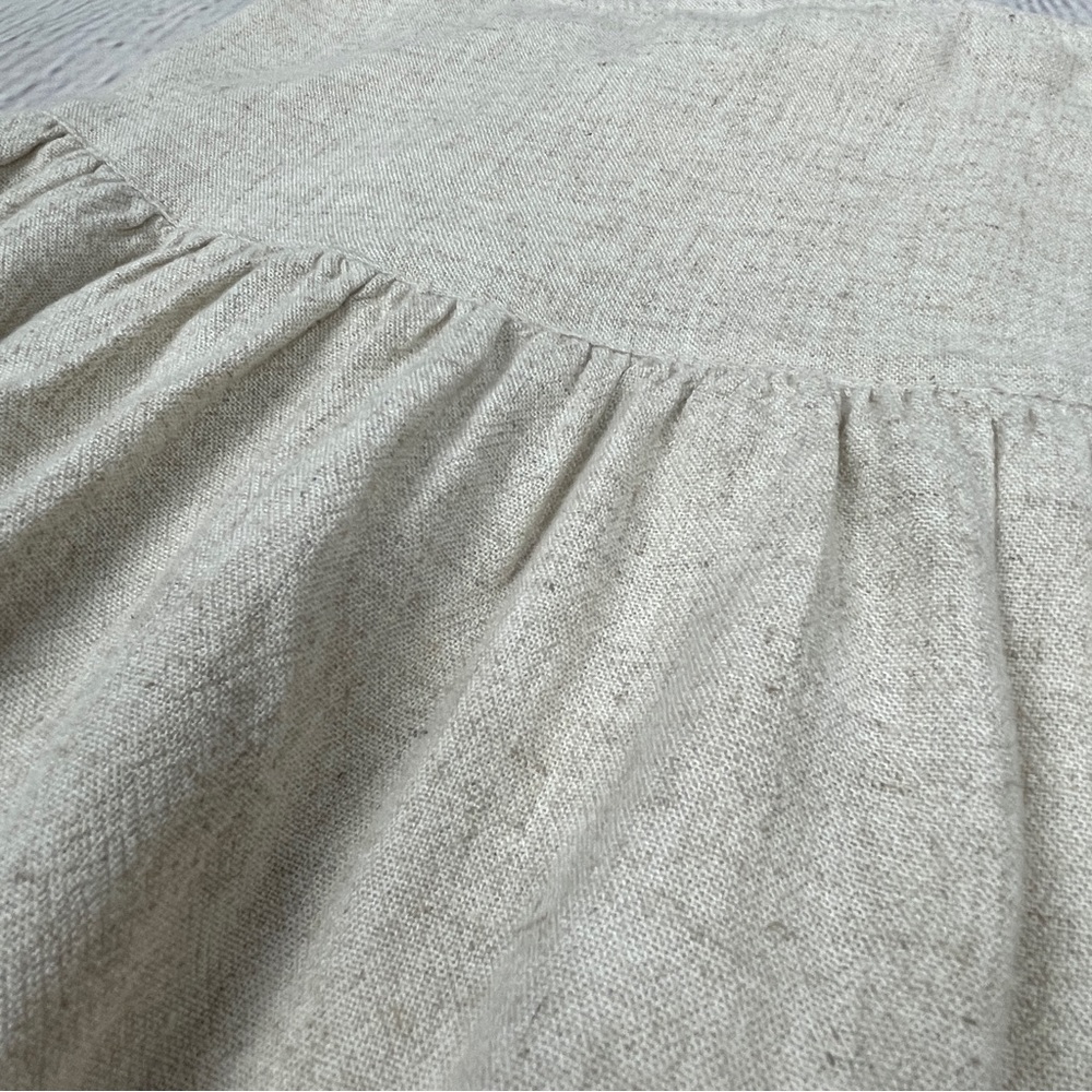 ABERCROMBIE & FITCH linen blend tiered mini skirt NWT, size XS - Picture 4 of 15